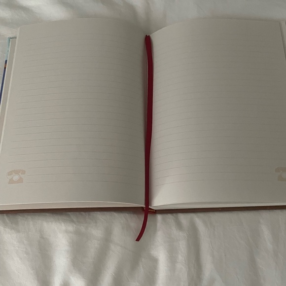 Vintage Retro Mad Men Vibe Red Journal  Hardcover Never Used Beaded Accents Y2K - Picture 5 of 8